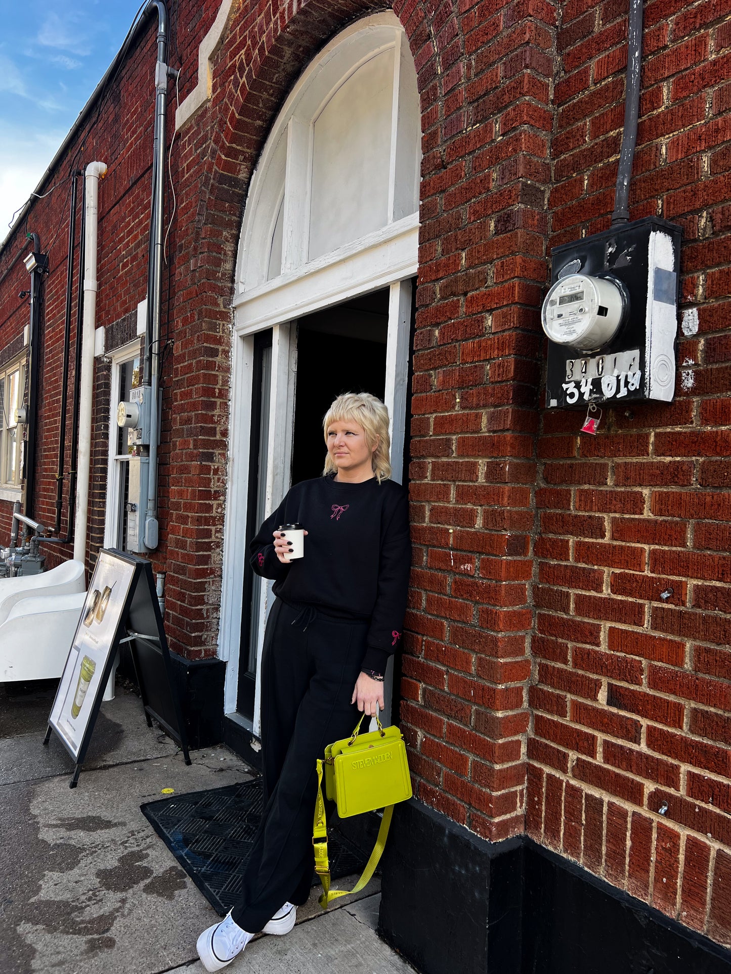 TOY Special Edition Cropped Bow Sweatshirt