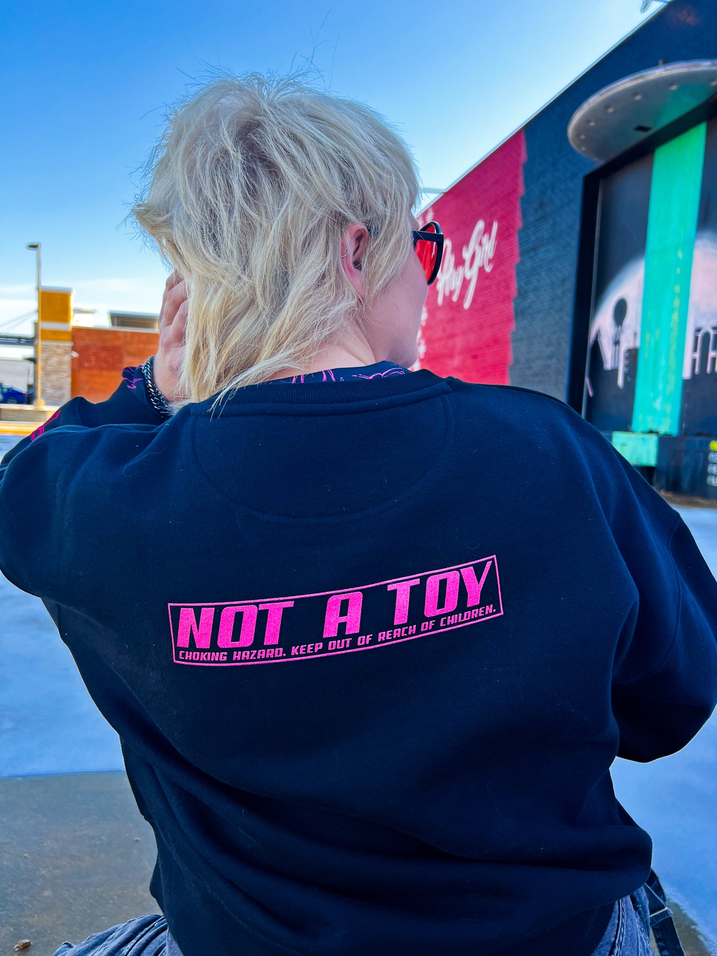 TOY Special Edition Cropped Bow Sweatshirt