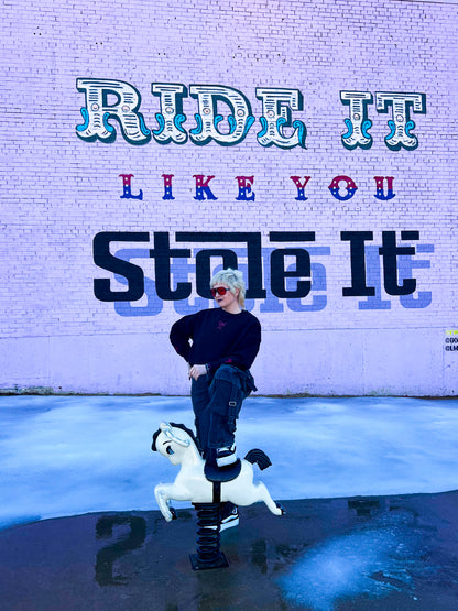 TOY Special Edition Cropped Bow Sweatshirt