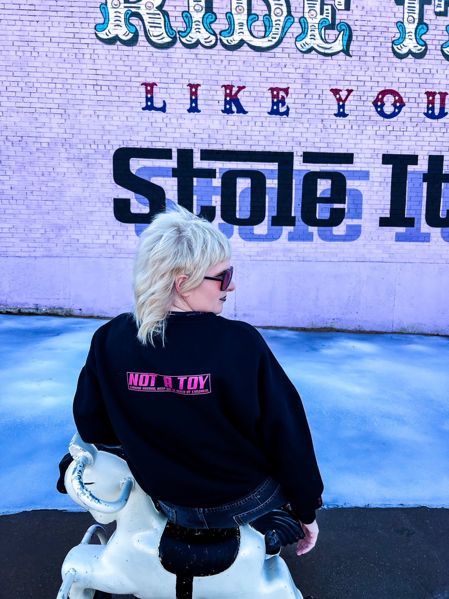 TOY Special Edition Cropped Bow Sweatshirt